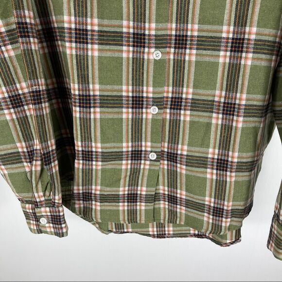 Shein DAZY Shirt Green Tartan Flannel Pocket Women's Small Plaid - Picture 3 of 8